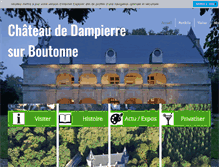Tablet Screenshot of chateau-dampierre.com